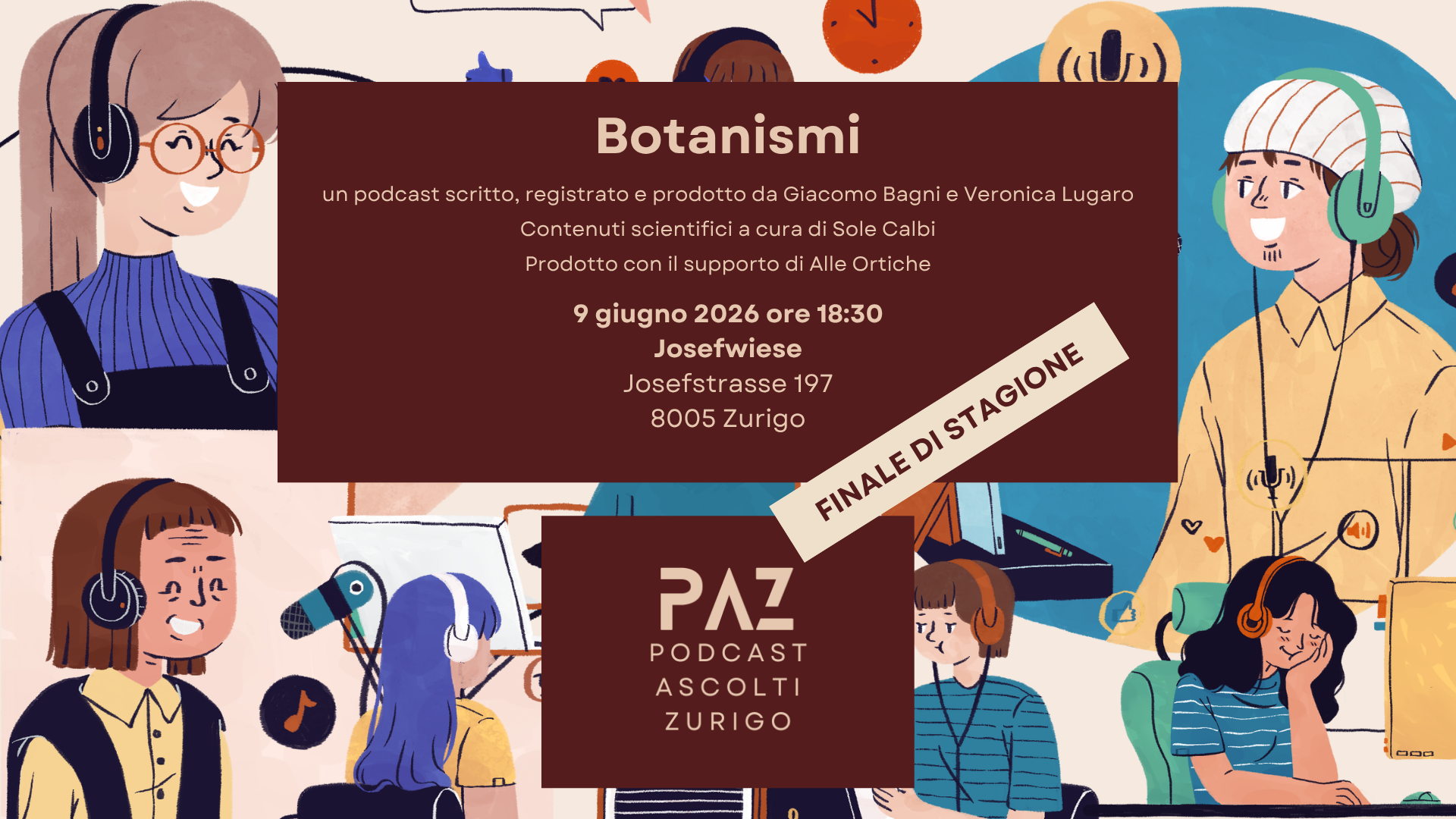 BOTANISMI - PAZ Podcast Ascolti Zurigo